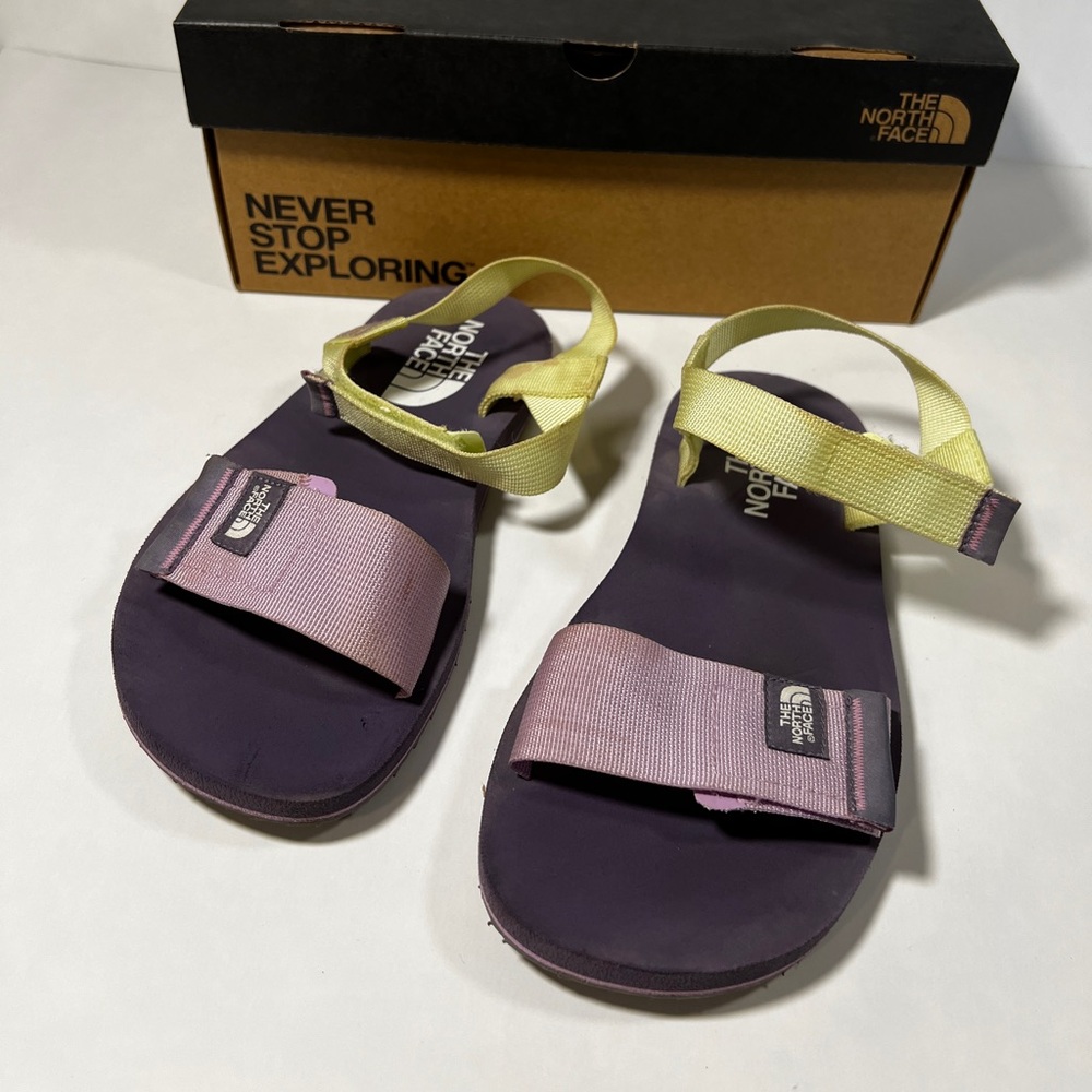 The North Face comfortable purple sandals size 4.
